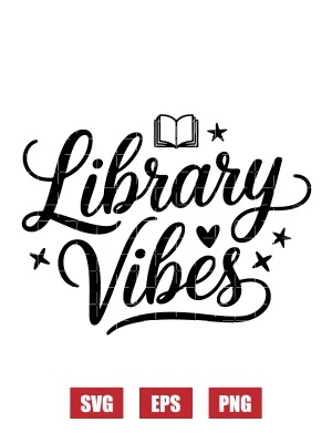 Library Vibes Svg