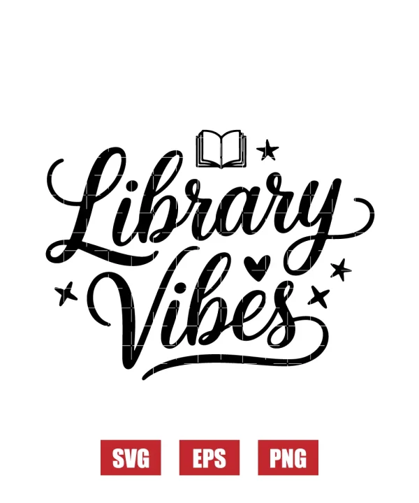 Library Vibes Svg