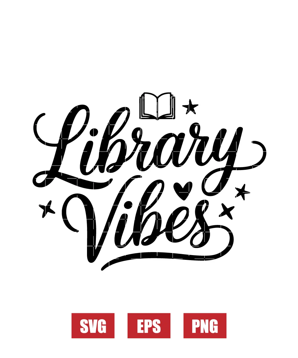 Library Vibes Svg