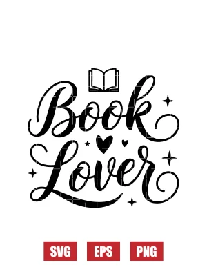 Book Lover Svg