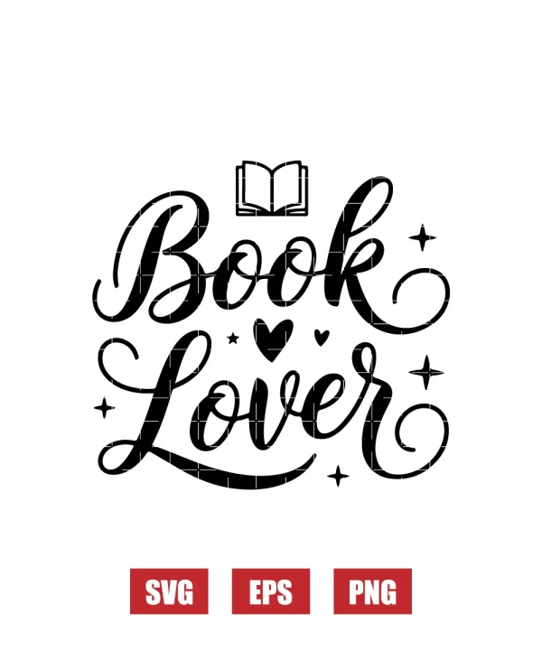 Book Lover Svg