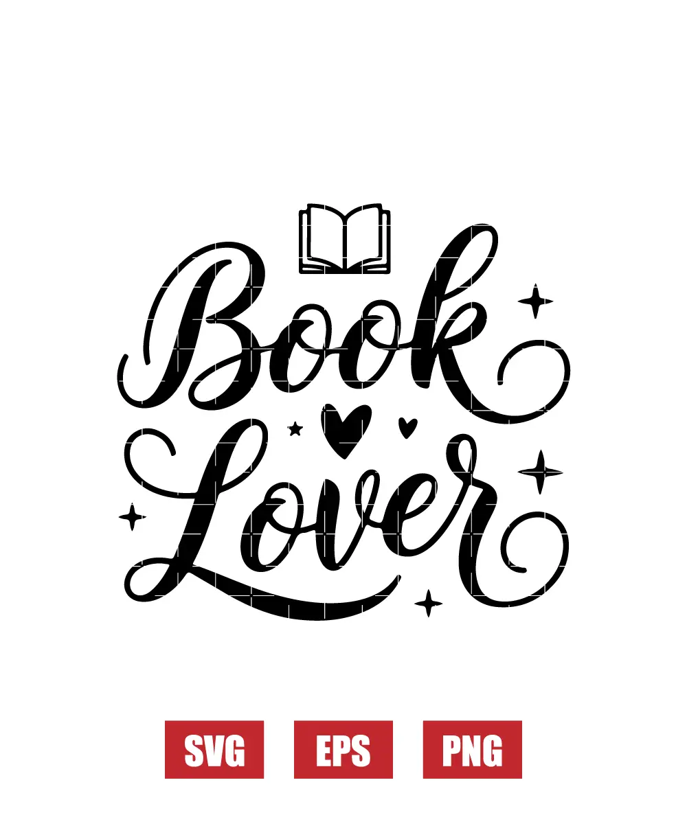Book Lover Svg