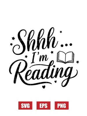 Shhh... I'm Reading Svg