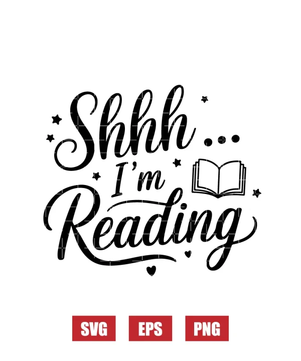 Shhh... I'm Reading Svg
