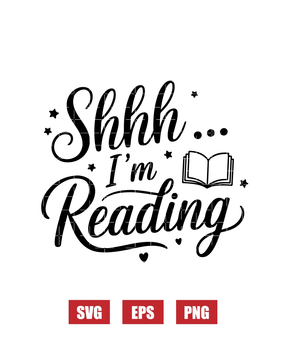 Shhh... I'm Reading Svg