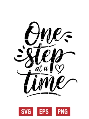 One Step at a Time Svg