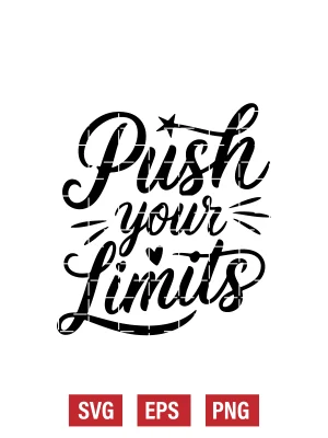 Push Your Limits Svg