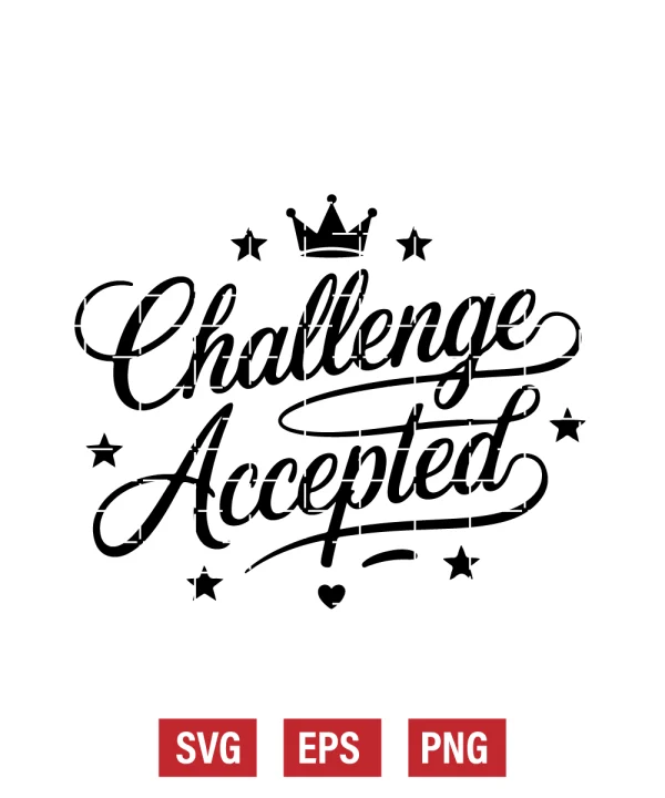 Challenge Accepted Svg