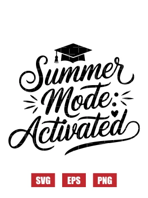 Summer Mode: Activated! Svg