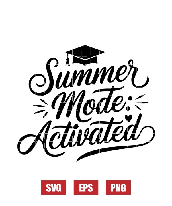 Summer Mode: Activated! Svg