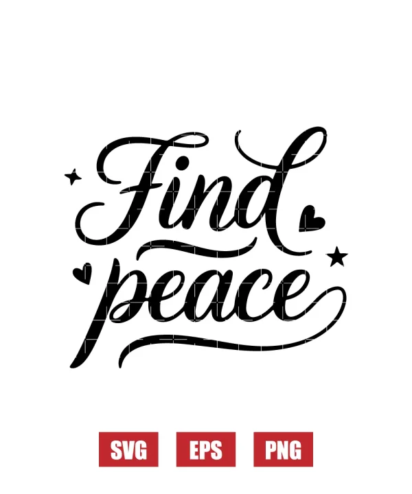 Find Peace Svg