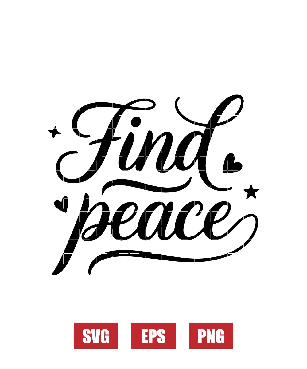Find Peace Svg