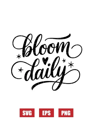 Bloom Daily Svg