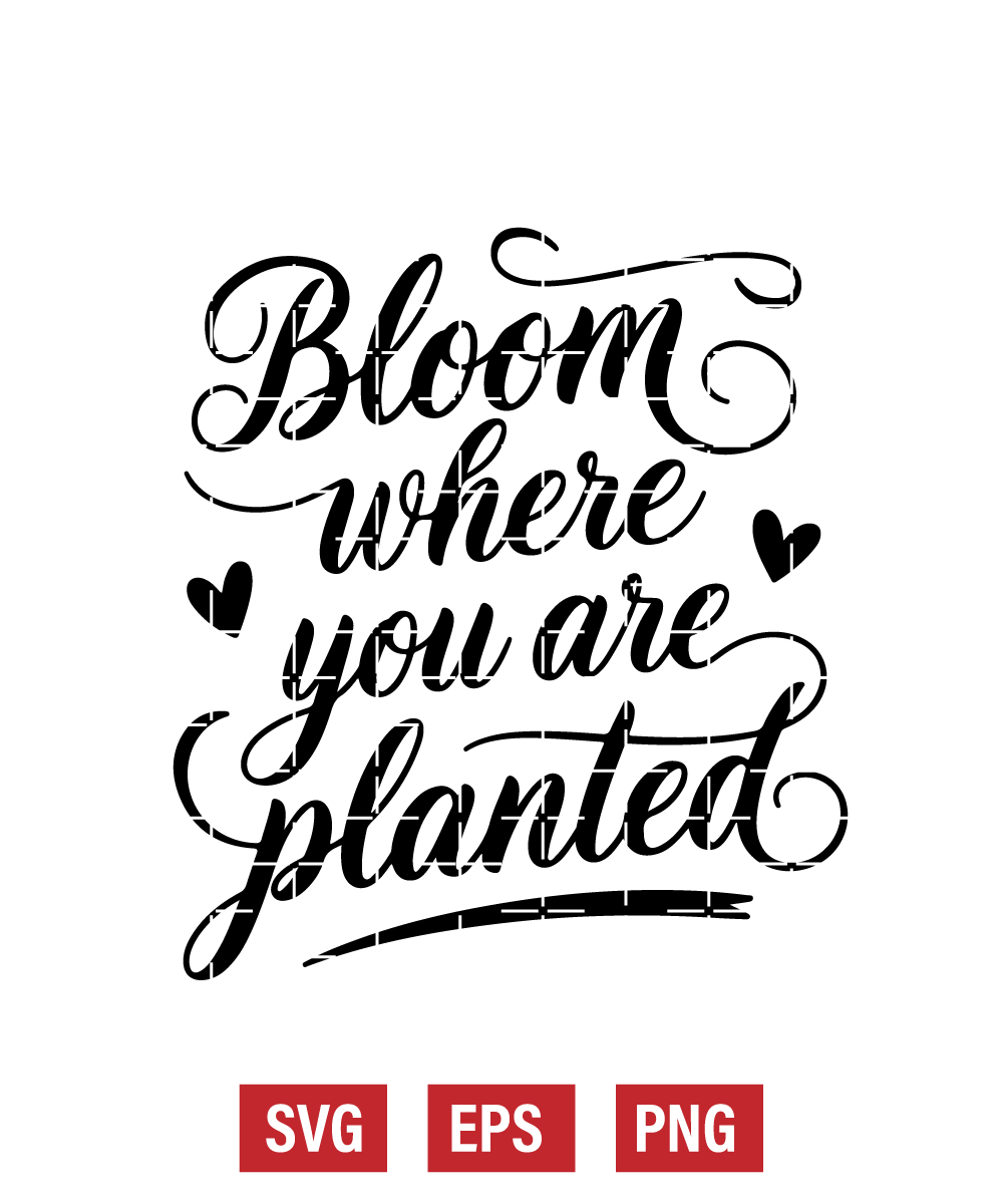 Bloom Where You Are Planted Svg