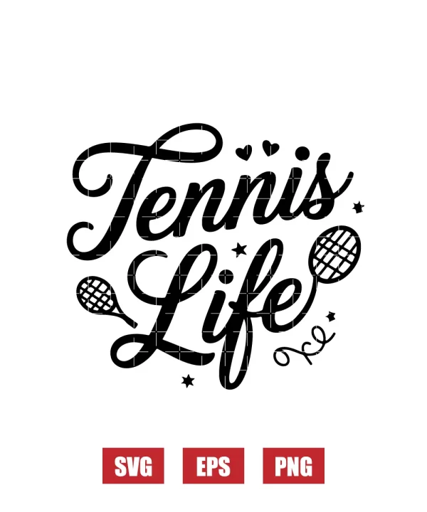 Tennis Life Svg