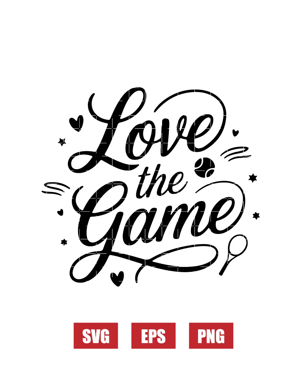 Love The Game Svg