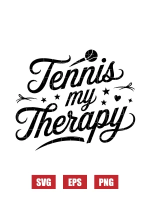 Tennis My Therapy Svg
