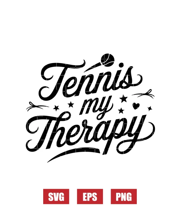 Tennis My Therapy Svg