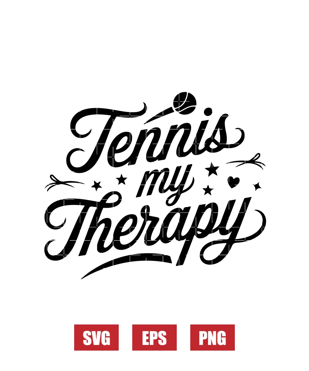 Tennis My Therapy Svg