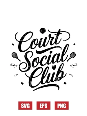 Court Social Club Svg