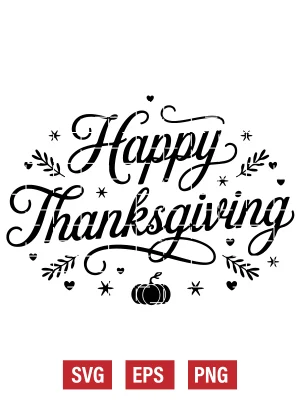 Happy Thanksgiving Svg