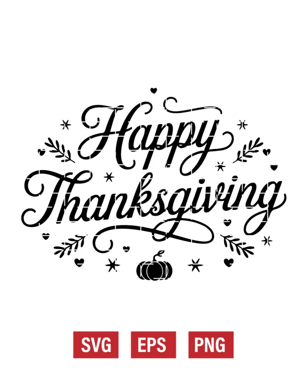 Happy Thanksgiving Svg