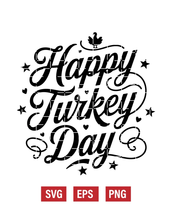 Happy Turkey Day Svg