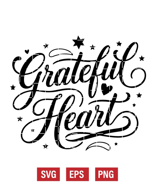 Grateful Heart Svg