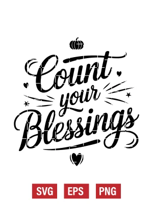 Count Your Blessings Svg