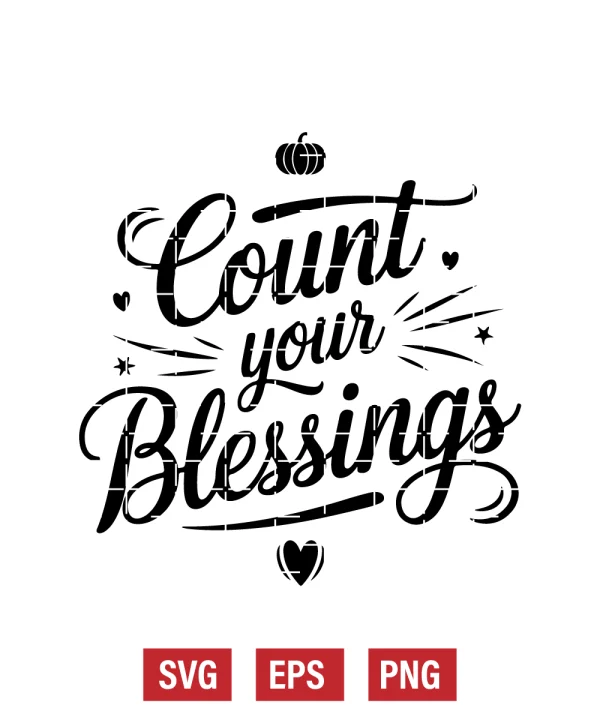 Count Your Blessings Svg