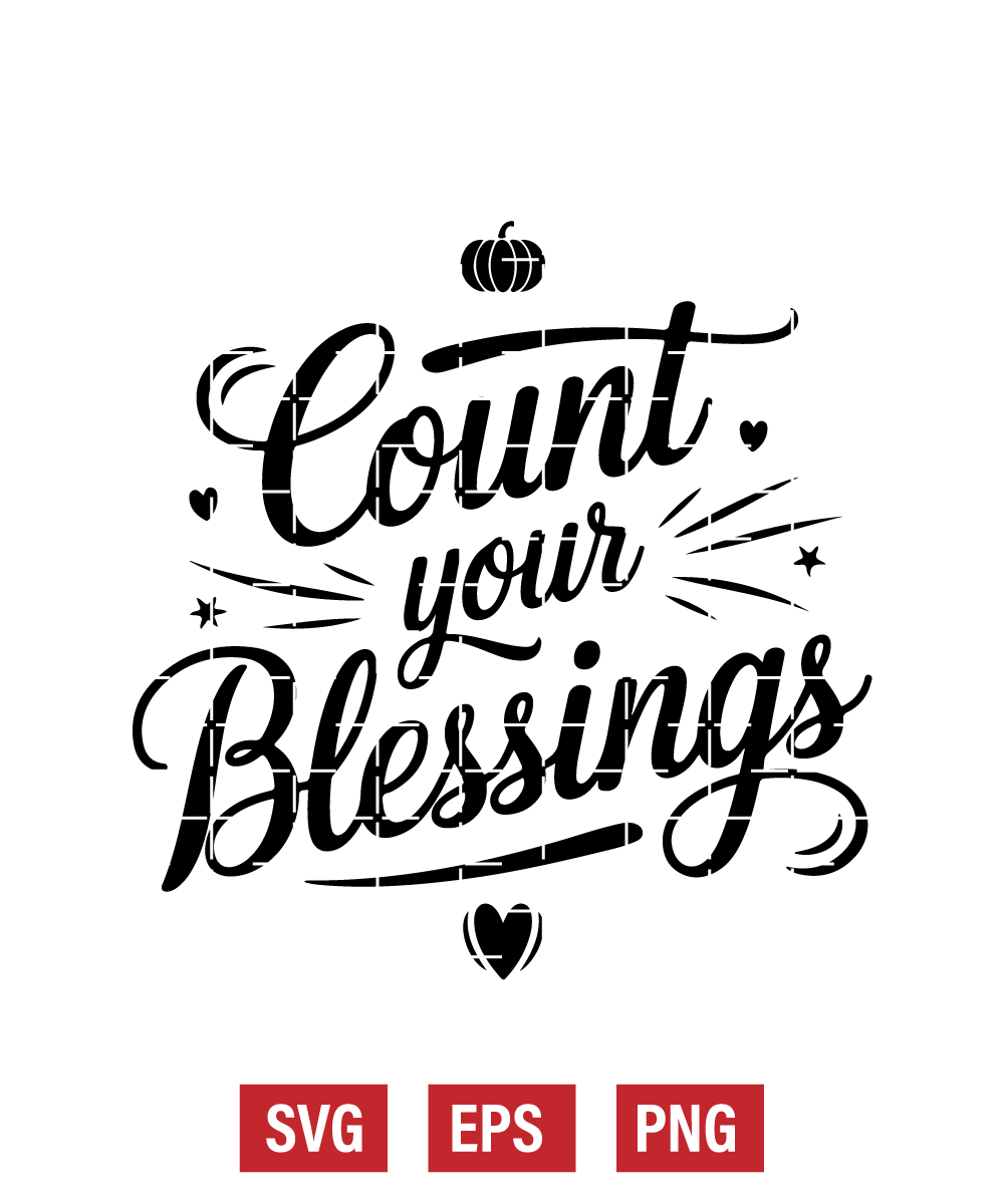 Count Your Blessings Svg