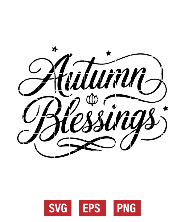 Autumn Blessings Svg