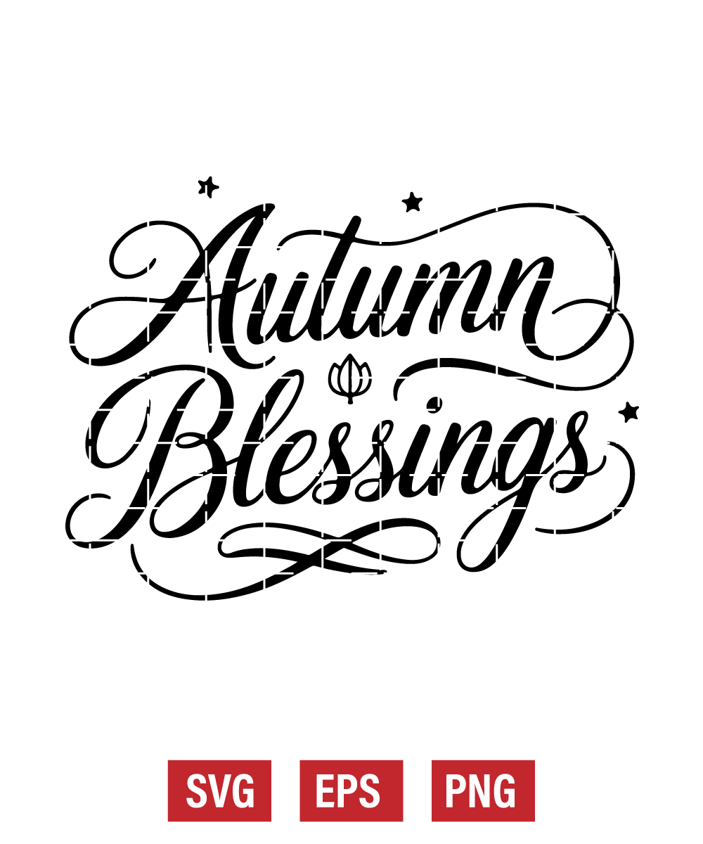 Autumn Blessings Svg