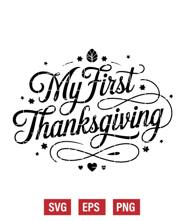 My First Thanksgiving Svg