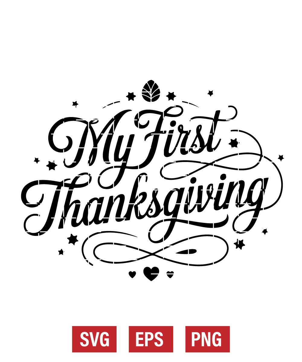 My First Thanksgiving Svg