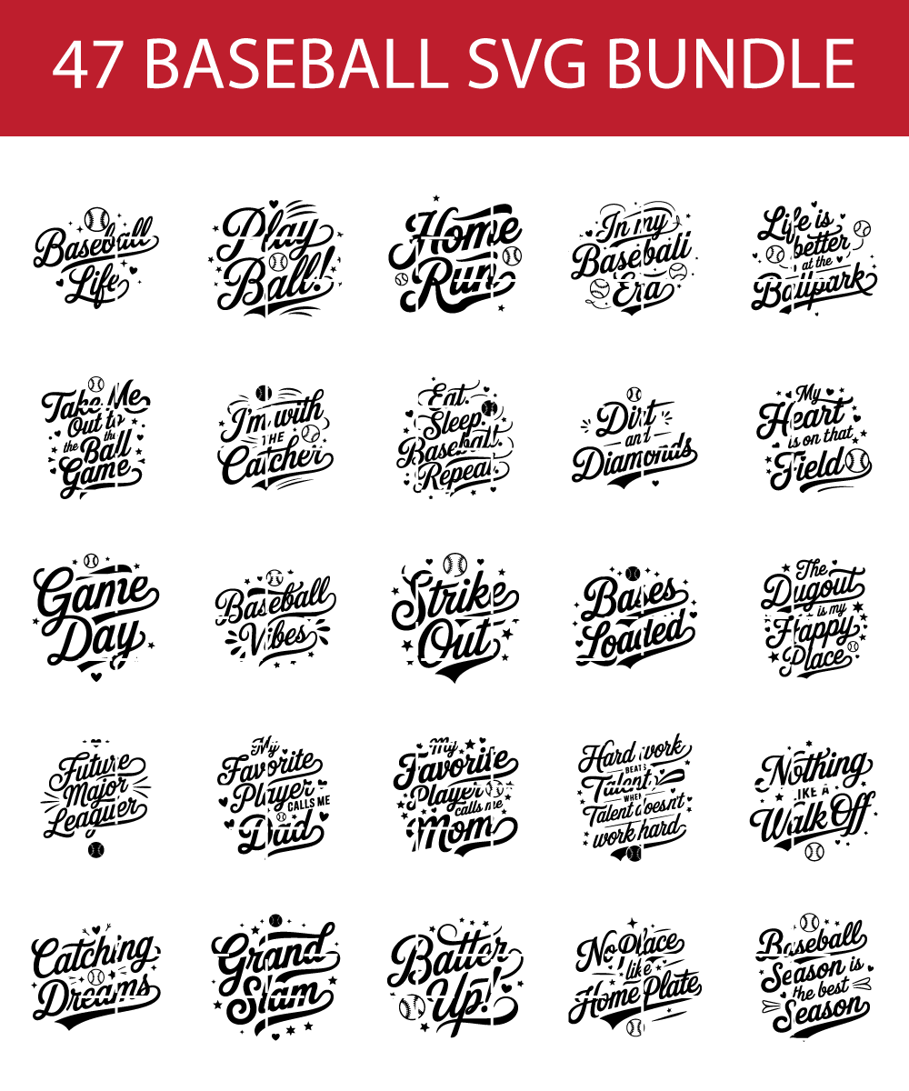 best baseball svg bundle