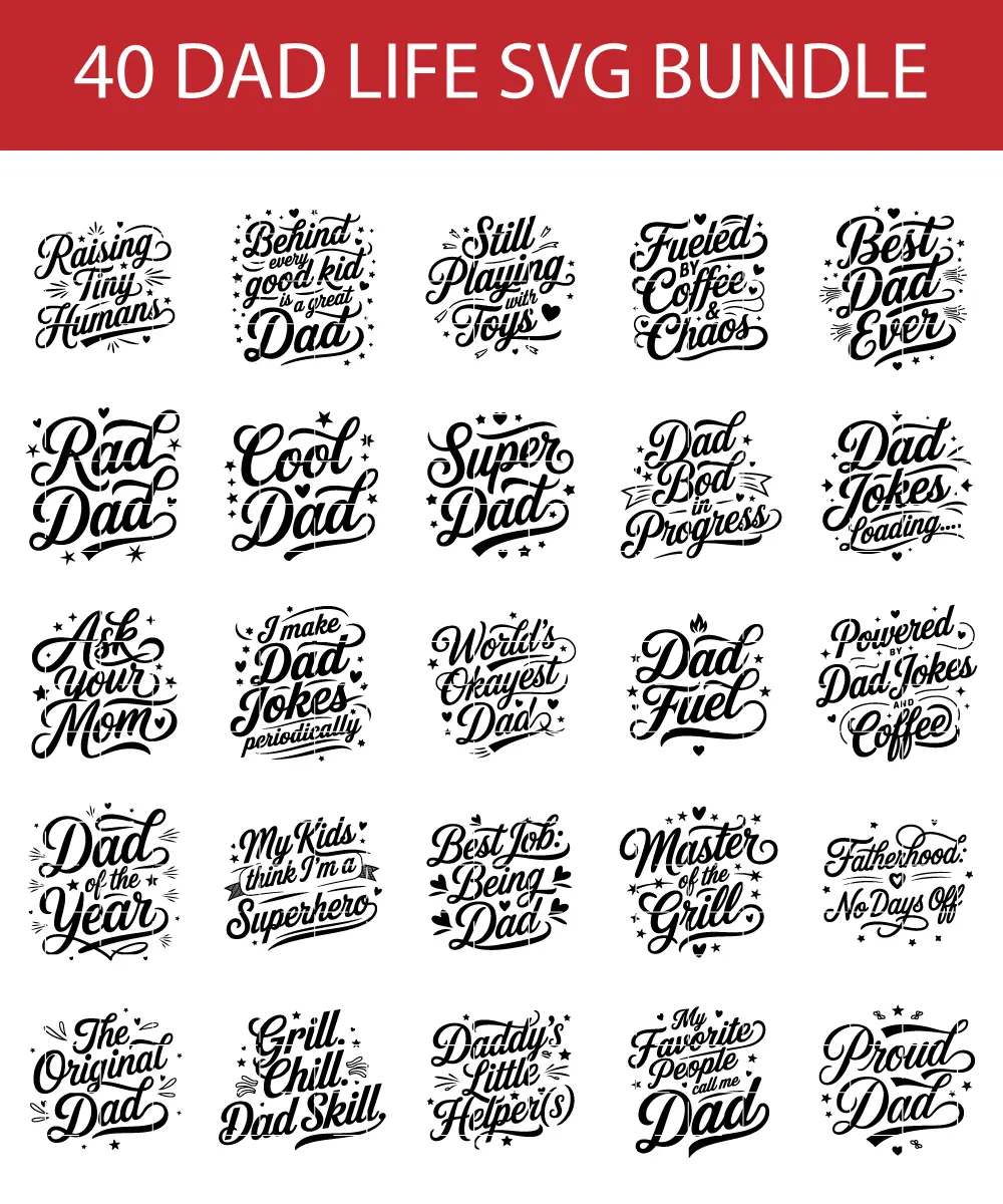 best dad life svg bundle