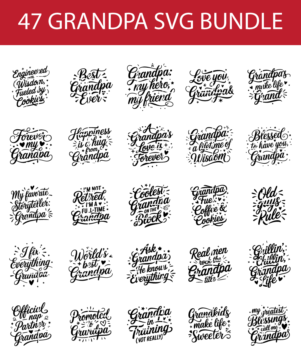best grandpa svg bundle