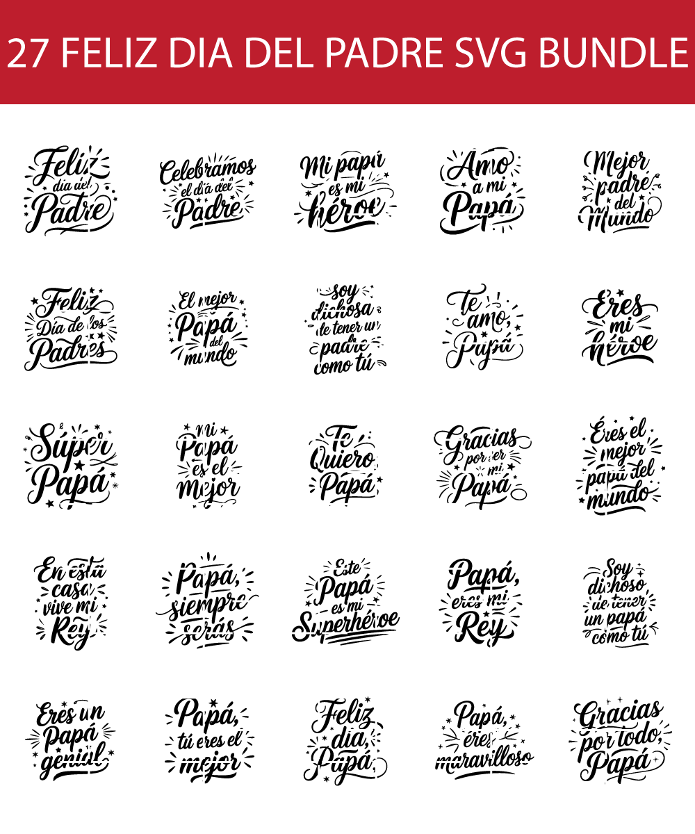 feliz dia del padre svg bundle