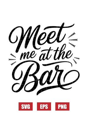 Meet Me At The Bar Svg