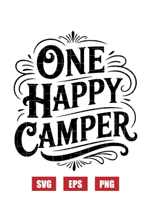 One Happy Camper Svg