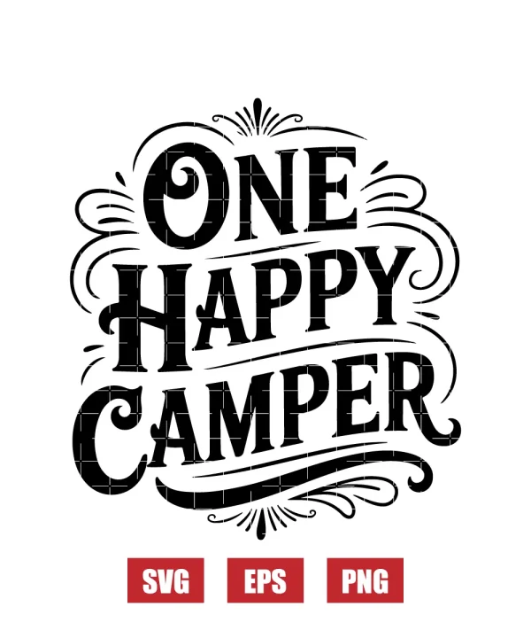 One Happy Camper Svg