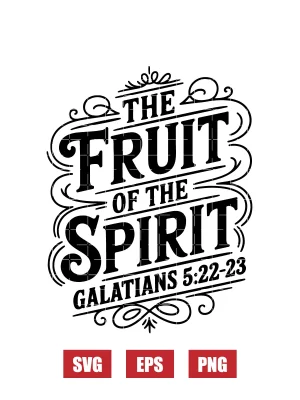 The fruit of the Spirit – Galatians 5:22-23 Svg