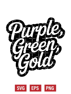 Purple, Green, Gold Svg