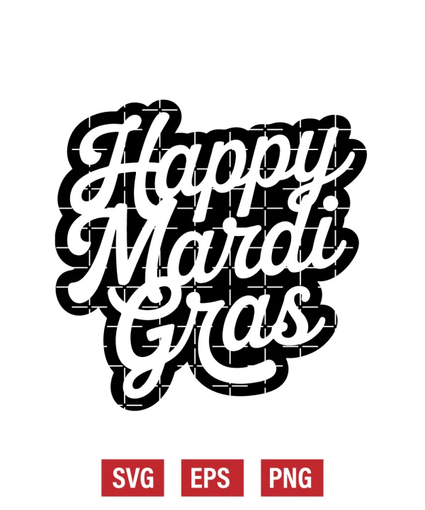 Happy Mardi Gras Svg