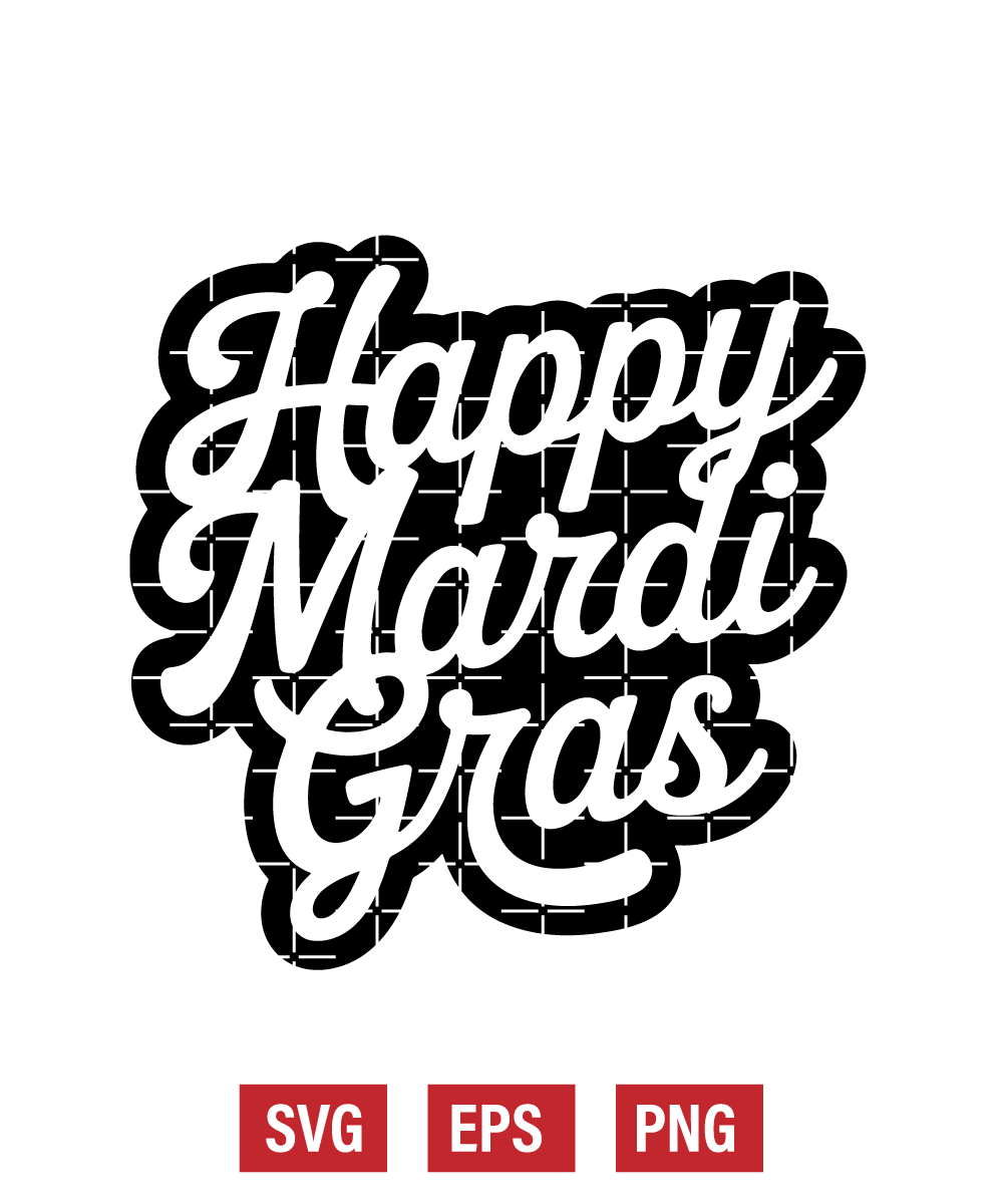 Happy Mardi Gras Svg