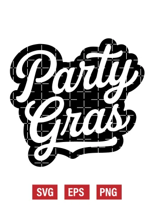 Party Gras Svg