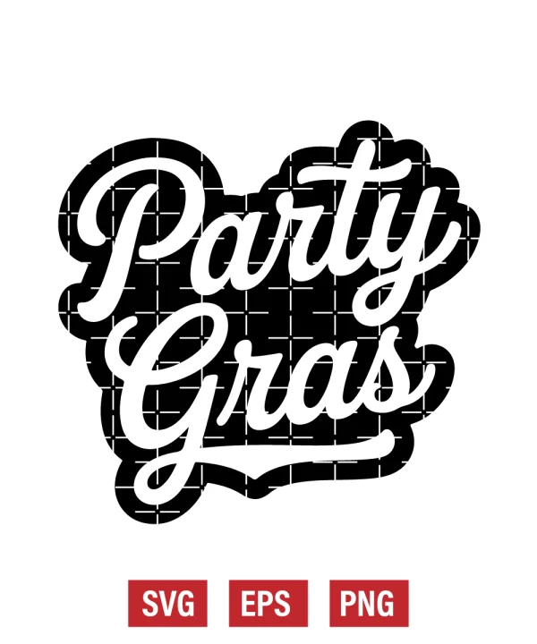 Party Gras Svg