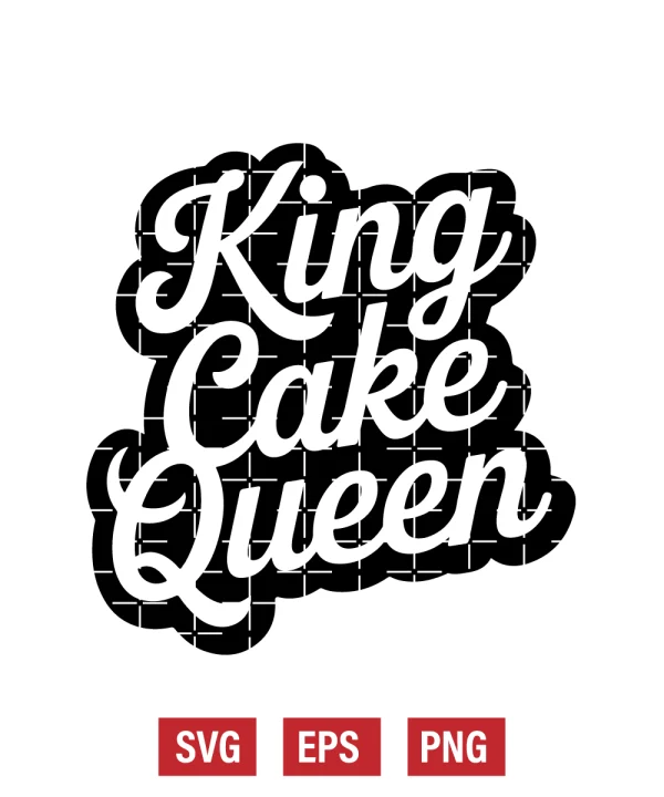 King Cake Queen Svg