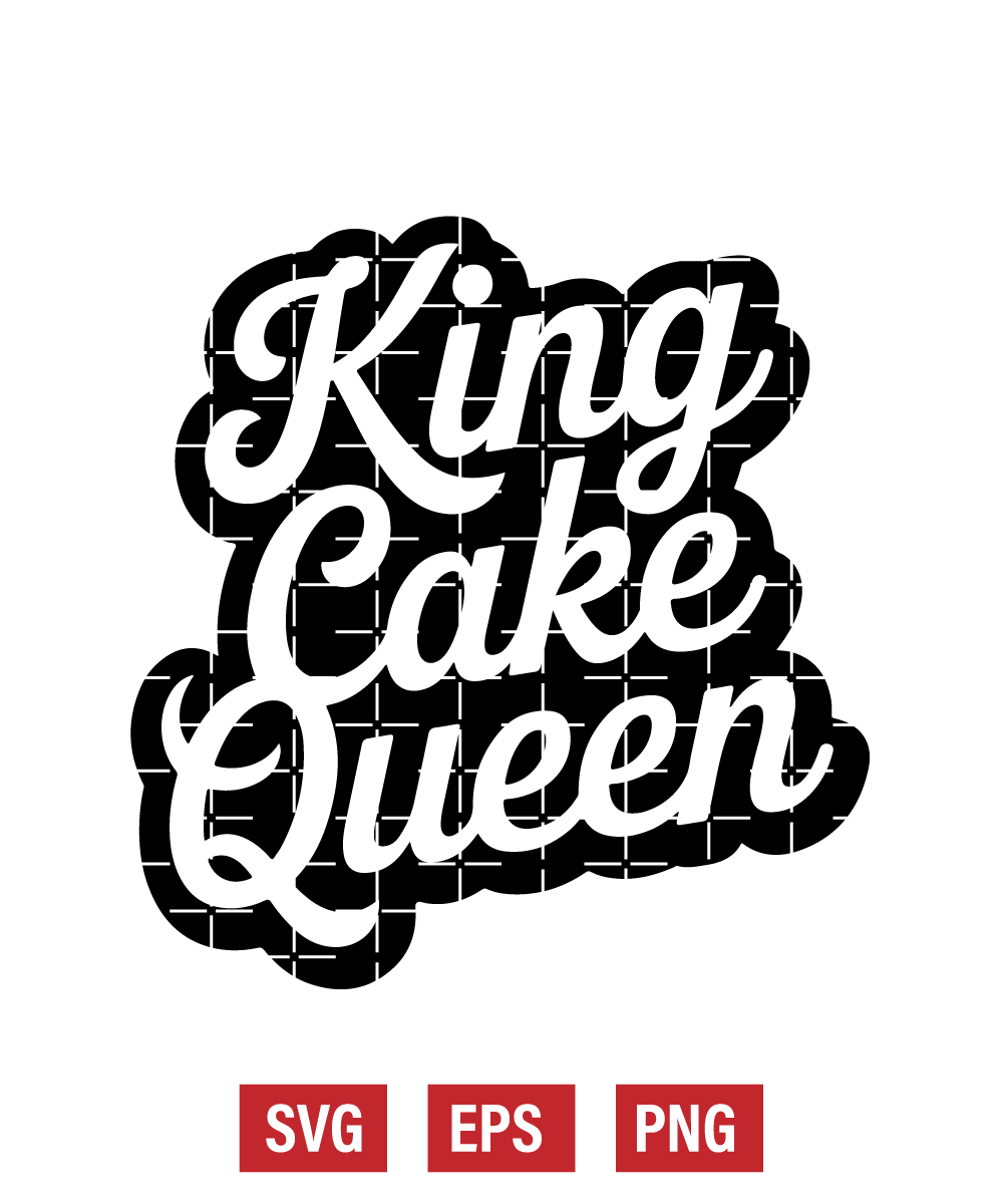 King Cake Queen Svg